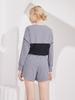 Bohemianbeullu String Tie Boat Neck Women'S Loose Fit Rash Guard Gb