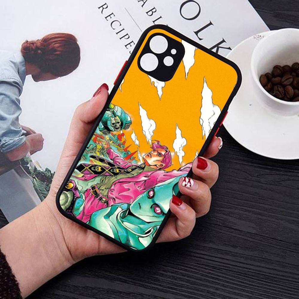 JoJo Bizarre Adventure Phone Case For IPhone 14 11 12 13 Mini Pro Max 8 7 Plus X XR XS MAX Translucent Matte Cover