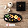 Oval Obon Haretoke Black Width 30cm X Depth 16cm X Height Made In Japan Obon Tray Tray Echizen Lacquerware Small Mini Obon &NE NSY-345-BK