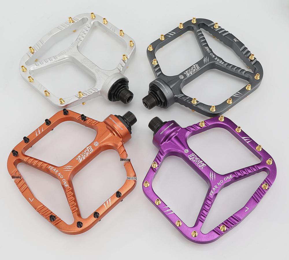 TANKE Lightweight Mountain Bike Pedals - Carbon Fiber, Anti-Slip, Waterproof, Wear-Resistant, Universal Fit
