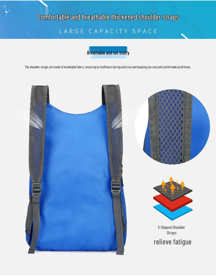 Unisex Ultralight Foldable Travel Backpack with Custom Logo