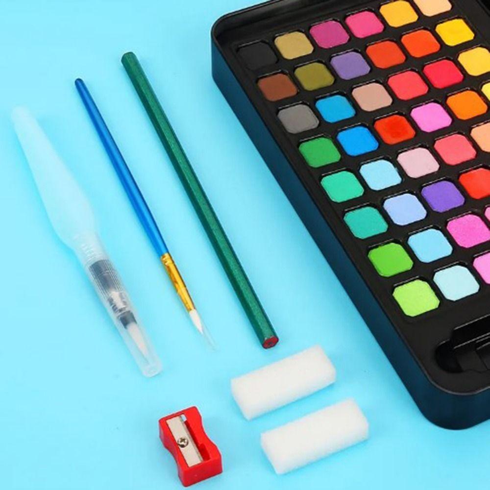 15/16Pcs 24/36/48/60/72 Colors Professional Watercolors Set Travel Watercolor Set  Art Creation