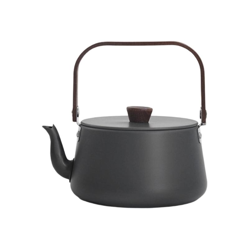 

304 Stainless Steel Teapot Set with Folding Handle and Filter Camping Cup Suitable for Camping Hiking Outdoor Travel