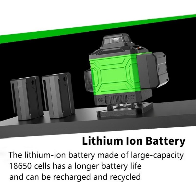 Innen-/Außenbereich Professioneller Grünlinien-Laserwasserwaage 8/12/16 Linien Hochpräzise Automatische Selbstnivellierung Messwerkzeuge