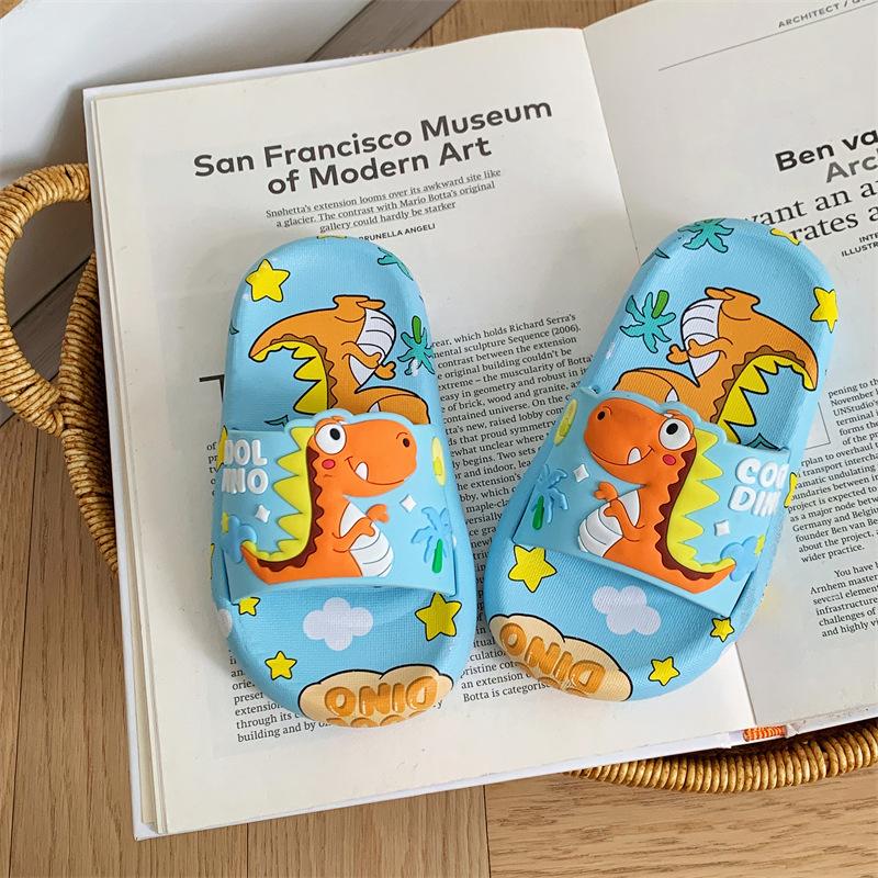 

Children s Flip Flops Cartoon One Word Flip Flops Summer for Boys and Girls at Home, Indoor Shower, Non Slip Soft Soled Slippers 26-27