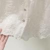 New Chinese Style Lace Trim V-Neck Short Sleeve Blouse