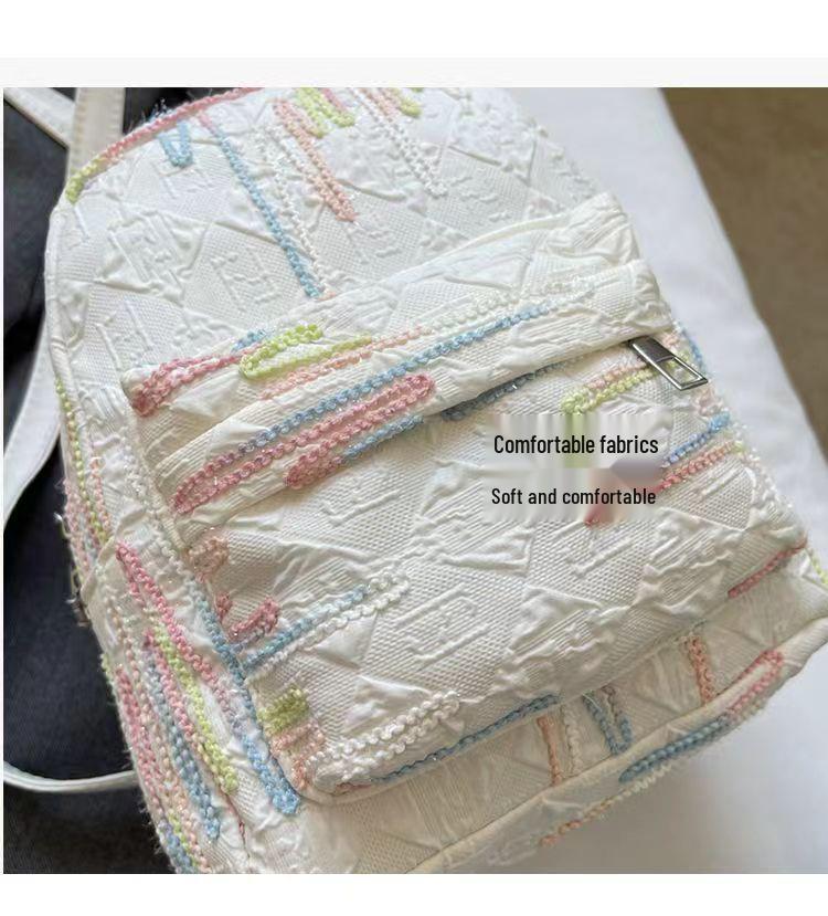 Adorable Mini Backpack for College Women's Spring Outings - Soft Girl Shoulder Bag