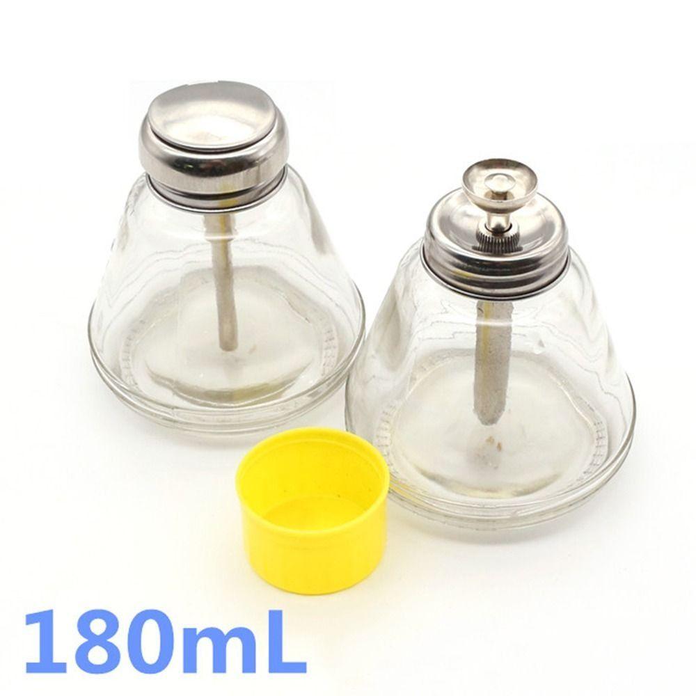 Empty Push Down Pump Dispenser Top Press Type Liquid Pumping Dispenser Bottle  Laboratory