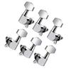 6PCS Guitar Tuning Pegs Guitar Repairing Component Suitable for Acoustic and Electric Guitars with Metal Construction