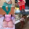 Women's Plus Size Over-The-Knee Socks (Suitable for Thick Thighs), Extended Thick Stripesd Over-The-Knee Socks, Leg Warmer Boot Socks
