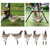 Henne Rasenornament Skulptur Veranda Huhn Gartenskulptur Hahn Hofpfahl für Weg Flur Weihnachtsbeet Thanksgiving