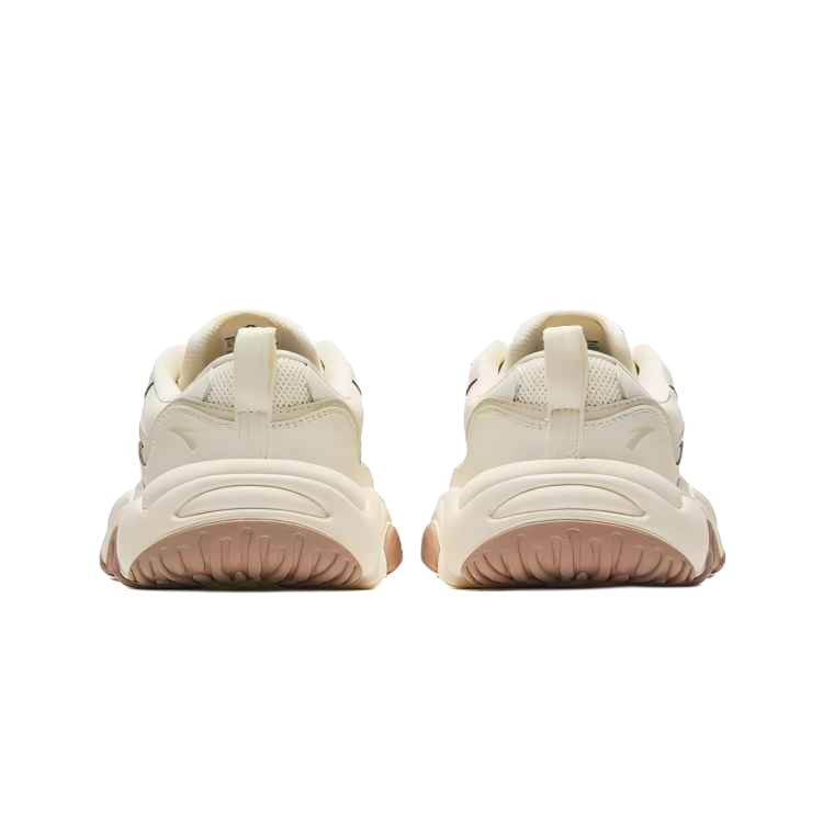 New Anta Life Collection Anti-Slip Wear-Resistant Low-Top Casual Shoes Women's Ecru 122518853-1