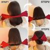 3Pcs Magic Hair Bun Maker Bow Hairpin Lazy Curling Iron Styling Tool Printing Hair Band Clip
