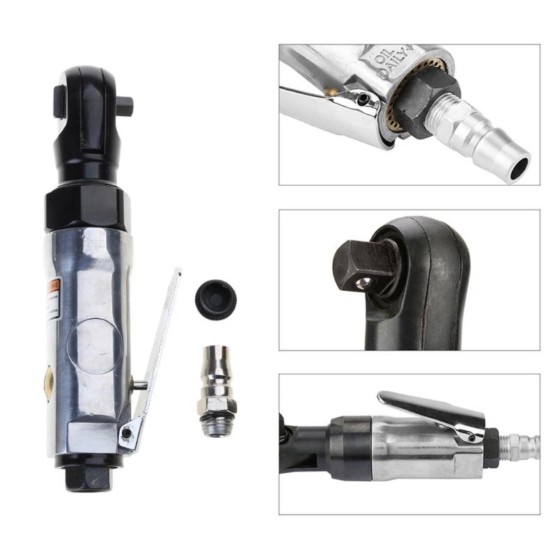 Mini Pneumatic Ratchet Wrench 1/4-inch 3/8-inch Professional Air Ratchet Cordless Torque Drive Heavy Duty Spanner