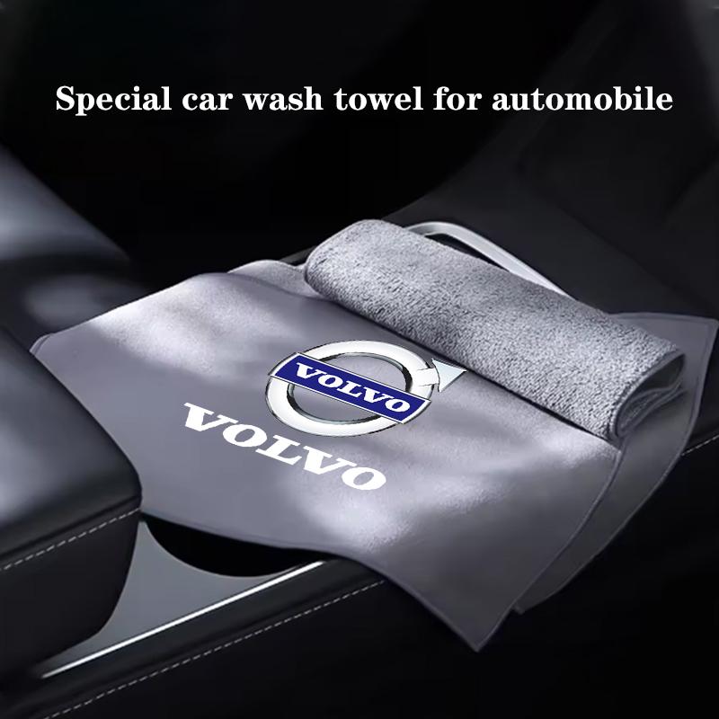 Car Towel Double-sided Coral Fleece Auto Cleaning Cloth for Volvo xc60 s60 v40 v50 v60 s80 s40 c30 awd c70 s40 s60 s80 s90 v70