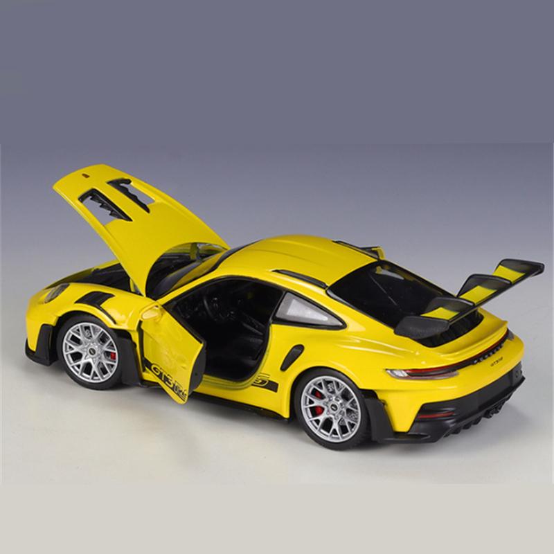 Welly 1:24 Porsche 911 GT3 RS Alloy Sports Car Model Diecast Metal Track Racing Vehicles Car Model High Simulation Kids Toy Gift