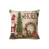 New Christmas Pillowcase Christmas Snowman Living Room Decoration Linen Sofa Cushion Cover Car Waist Pillowcase Cover