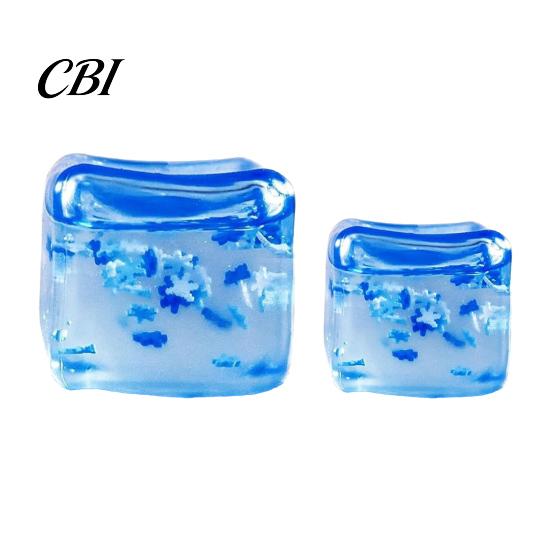 Ice Cube Fidget Toy Stress Balls with Snowflakes Inside, Sensory Squeeze Fidget, Slow Rise Soft for Kids and Adults Anxiety Relief, Birthday
