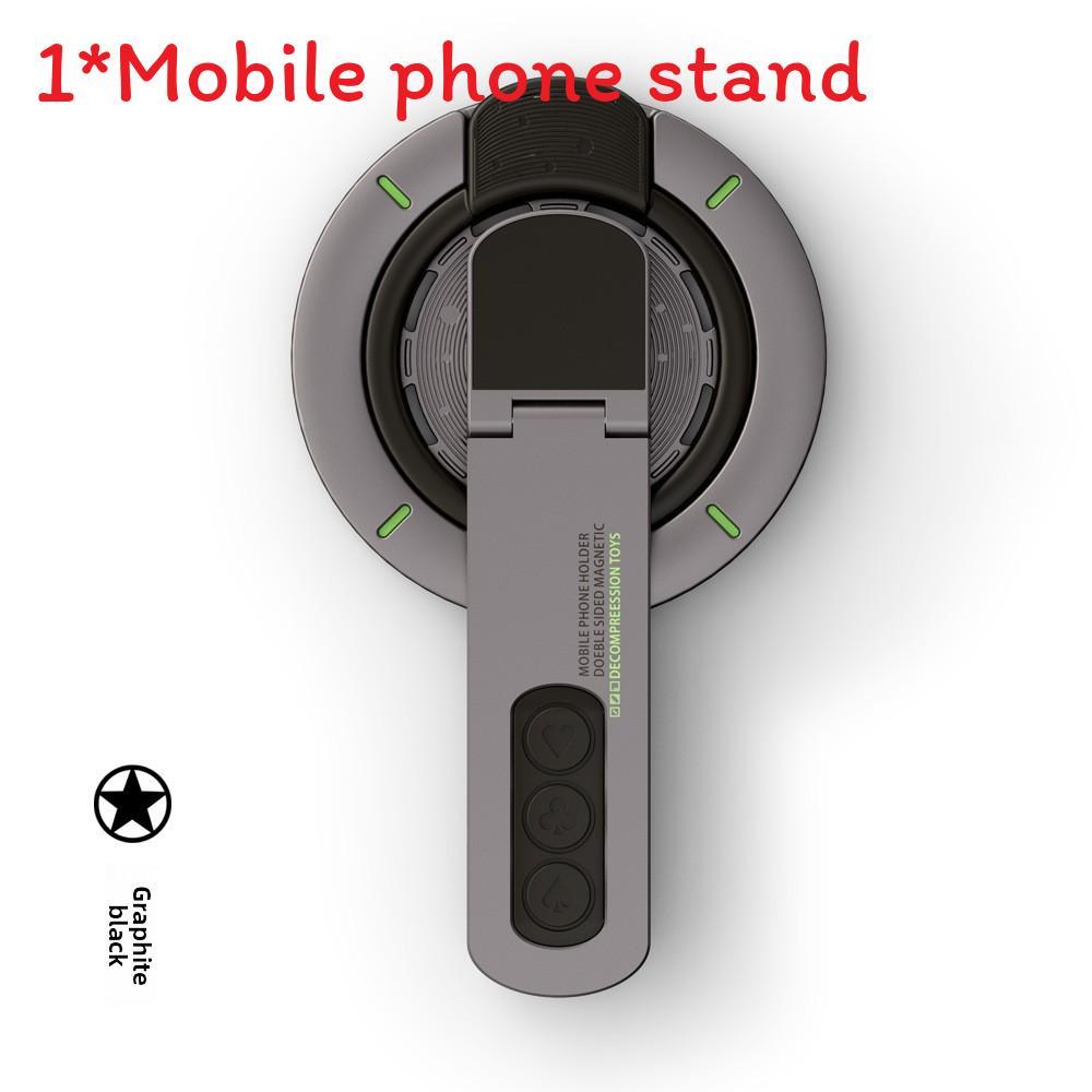Magnetic Phone Holder Desktop Stand With 360 Degree Rotation For Universal Smartphone Use