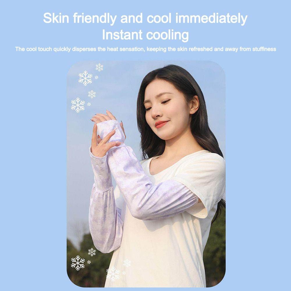 Sun Protection Ice Anti-sunburn Sleeve UV Solar Driving Sleeve Fashion Cycling Sleeves