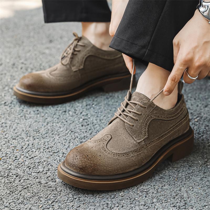 Brogue Buty męskie ze skóry naturalnej Klasyczny styl retro Outdoor rekreacja impreza biznesowa Biuro Ślub Dorosły jakość Buty