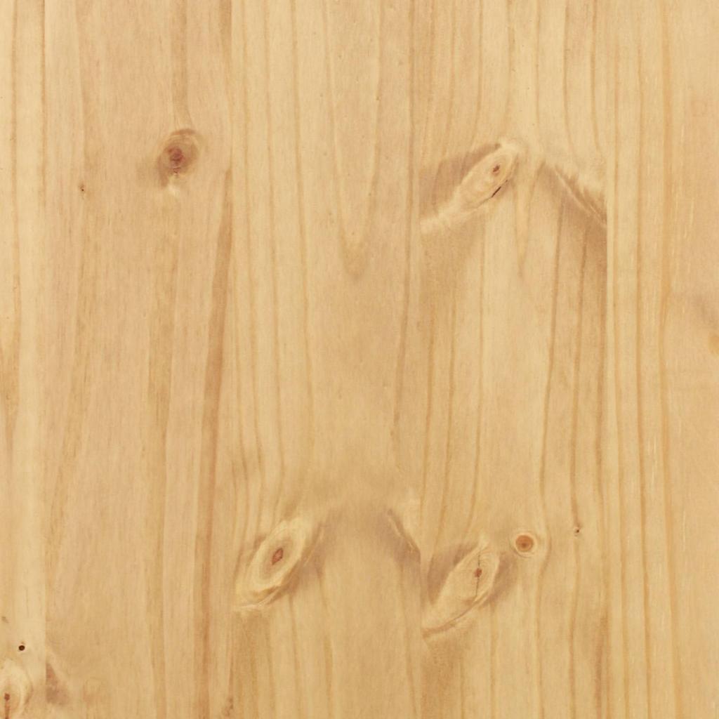 SKI Cabinet Honey Brown 66 X 58 X 207 Cm Solid Pine Wood