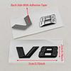 3D ABS Chrome Letters Car Fender Badge Sticker V8 Emblem Logo For Mercedes QPKDK5 Maybach S600 W222 S500 W140 CL600 M275 CLS63