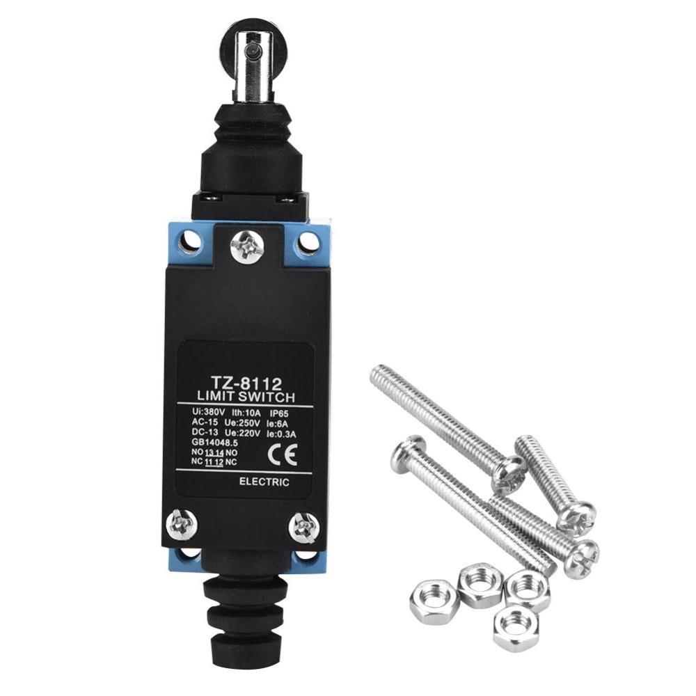 TZ-8112/TZ-8122 Limit Switch Waterproof Zinc Alloy Micro Switch with Screws 250V 6A Auto Reset ON-OFF CNC Equipment