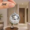 Shining Ornament for Birthday Celebrations 6 Pcs Mini Silver Disco Balls, Hanging Mirror Ball Ornaments, Reflective Balls Party Decorations Decoration