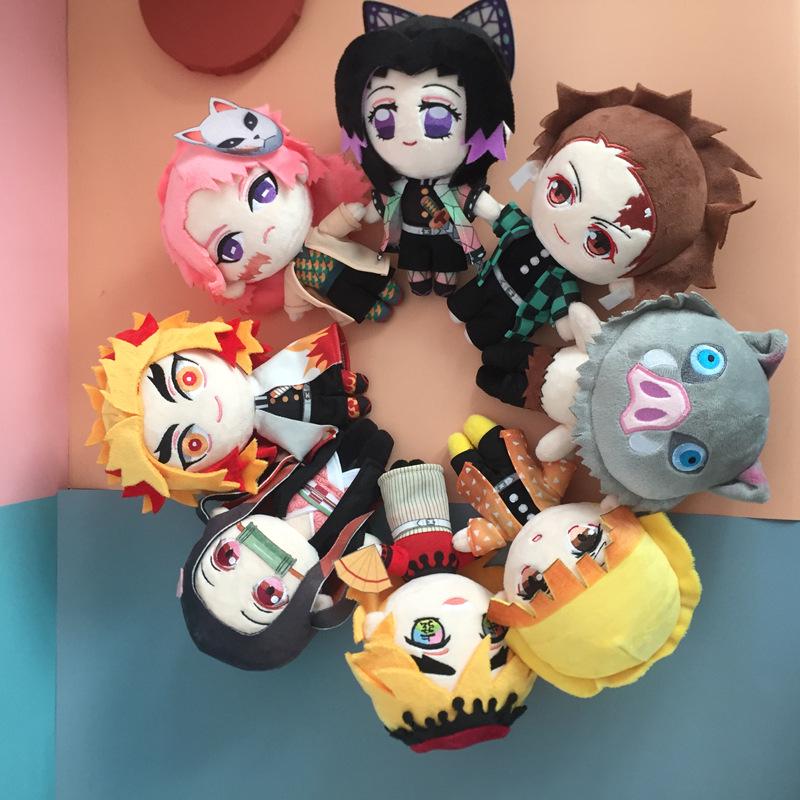 Demon Slayer Plush Dolls: Tanjiro, Nezuko & Zenitsu Pillow