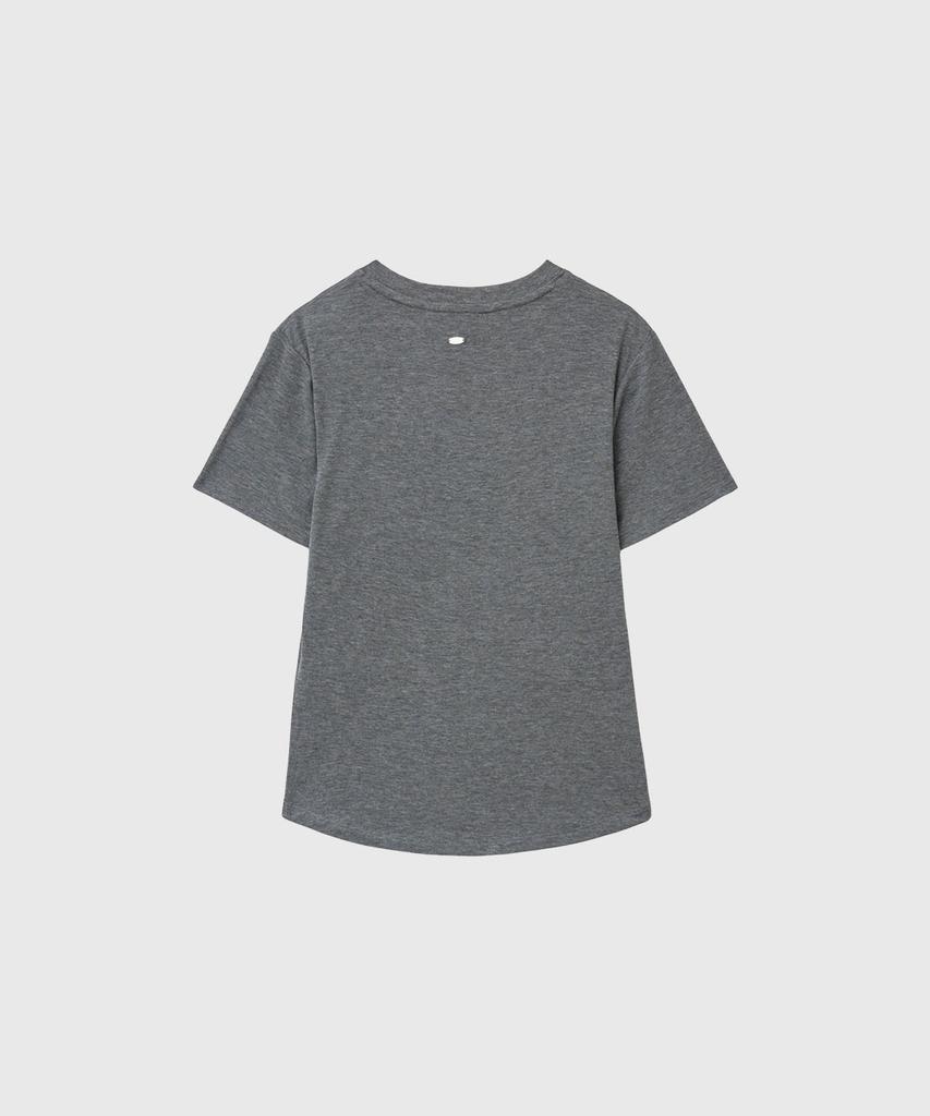 GENERALIDEA Acetate Twist Short Sleeve T-Shirt [Charcoal] / Gf2Lts520