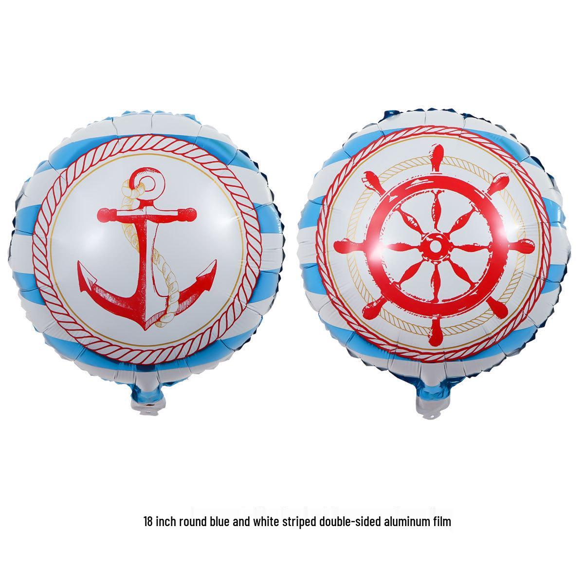 

Пиратский Корсар 18 Круглый Фольгированный Шар Акула - Украшение для Вечеринки по Случаю Дня Рождения