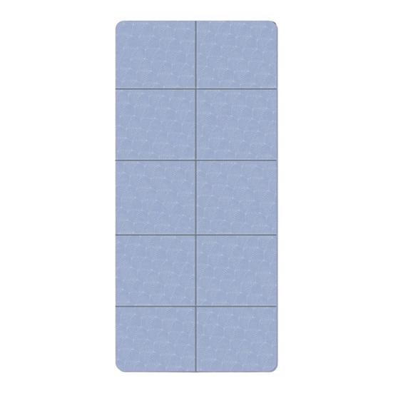 Складной коврик для йоги, очень портативный, для путешествий, толстый, из ТПЭ, коврик для сна, нескользящий, для мужчин, женщин, домашнего спортзала, тренировок, пилатеса, упражнений, напольный коврик A синий