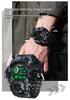 Sanda Multi-functional Outdoor Mountaineering Camouflage Sport Waterproof Alarm Clock Watch