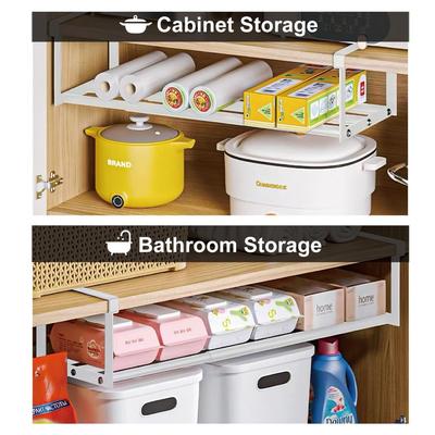Extendable 15.7-27.6 In Shoe Rack Retractable Hanging Shoe Storage Multifunctional Adjustable Under Cabinet Shelf Closet