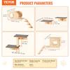 Wall Mounted Cat Shelves Tree with Jumping Boards Nests Hammock Set of 7