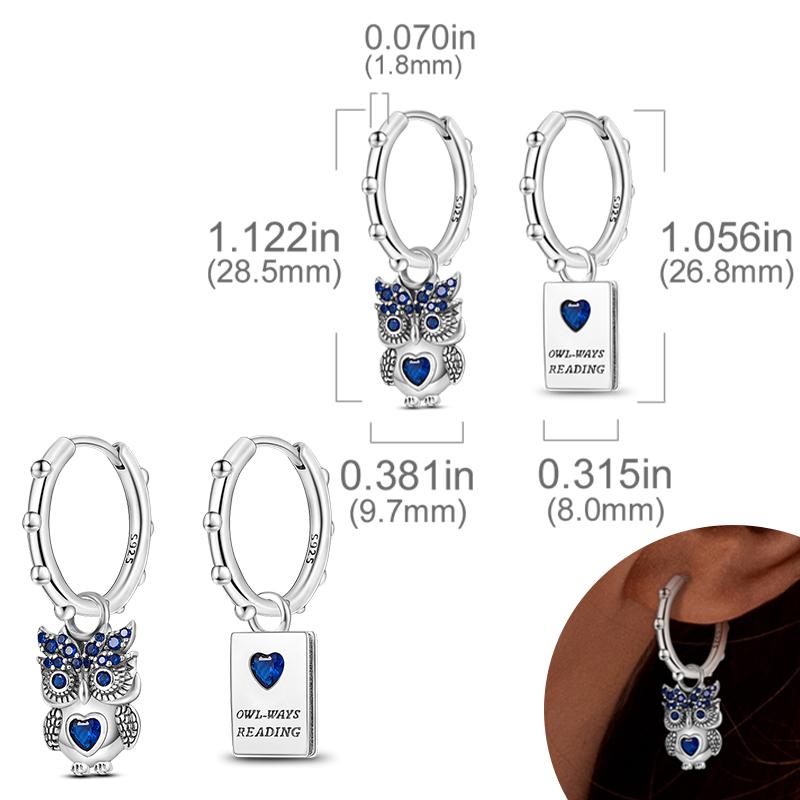 New Women Earrings Original 925 Silver Hoop Earrings Engagement Wedding Birthday Drop Earring Women Jewelry Gifts