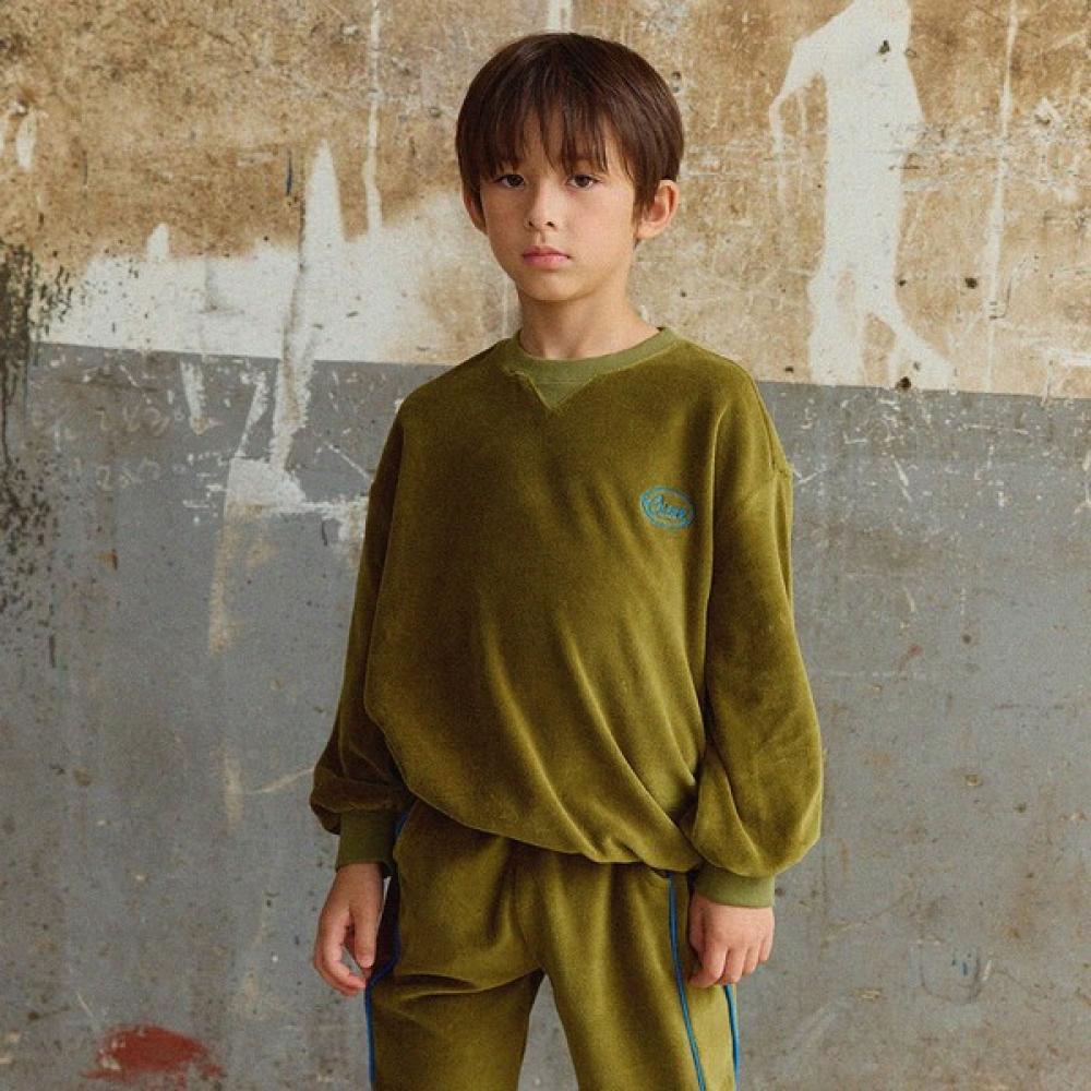  Olivan  Embroidered Piping Top And Bottom  Green 