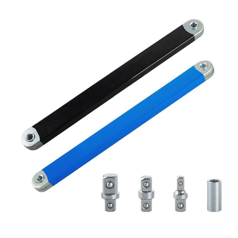 Steel Offset Extension wrench 360-degree Rotating Ratchet Spanner New Wrench Socket  Hone