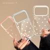 Solid Color Polka Dot IPhone17 Apple 16promax Mobile Phone Case Suitable for 14 Simple Japanese and Korean Style 13 Transparent 15 Soft Ke