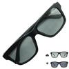 [OTC.web] 28048HC Polarized Photochromic Sunglasses for Men, Wellington Style, Stylish, Cool, UV Protection, Darkens Lens, Black Cellulose Lens (A-M