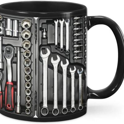 Mechanik Skrzynka Narzędziowa Ceramiczny Kubek do Kawy