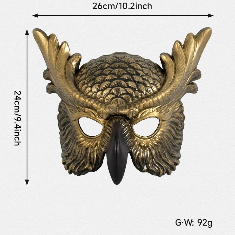 Halloween Owl Mask Carnival Props Owl Mask Festival Cosplay Po Props Atmosphere Dance Party Dress Up