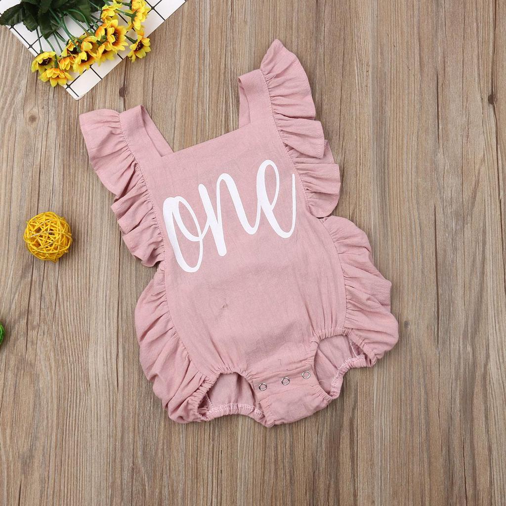 Neugeborenen Baby Mädchen Strampler Kleidung Outfit Sunsuit Sommer Overall Body