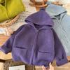 Children's Sweater Christmas Kids Girls Knitted Cardigan Jacket Autumn Winter Boys Hooded Zipper Sweater Coat