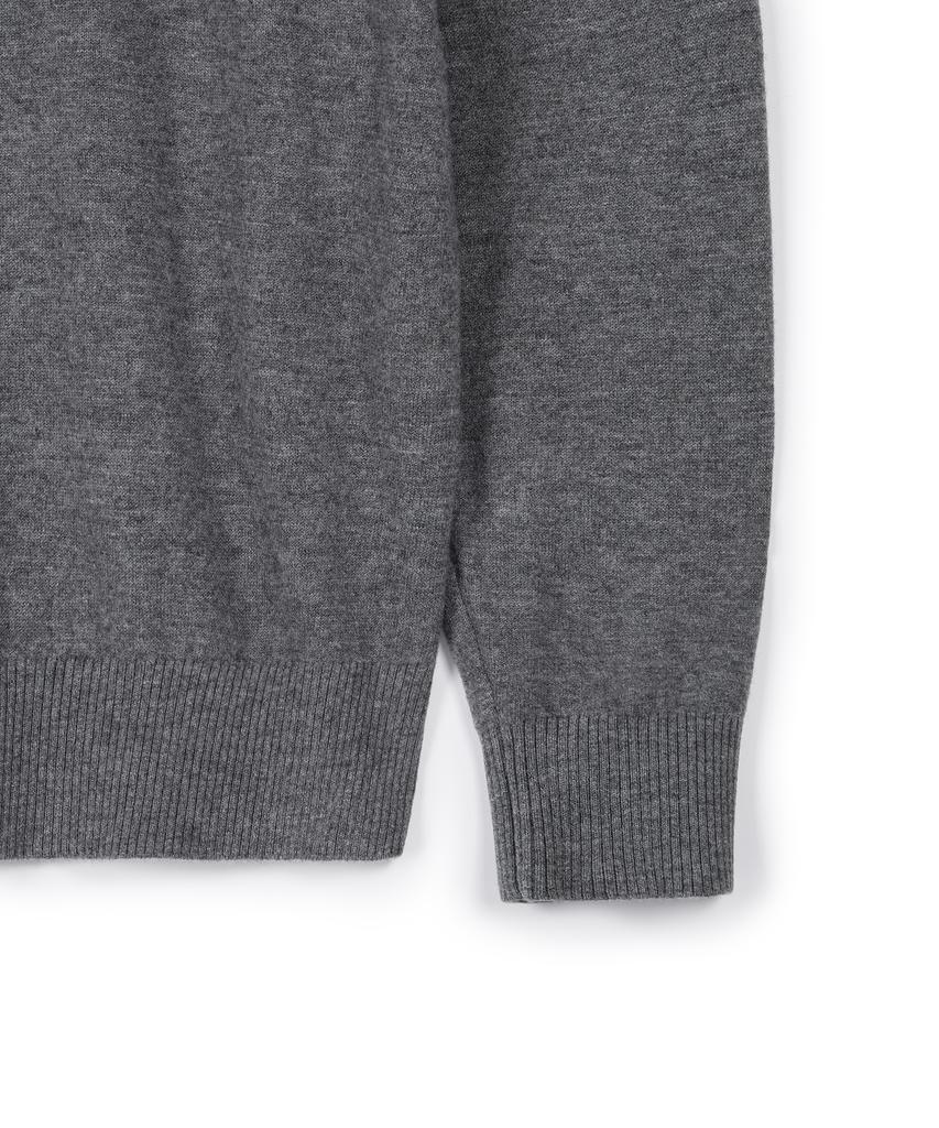 USPOLOASSN Merino Wool Collar Knit_Charcoal