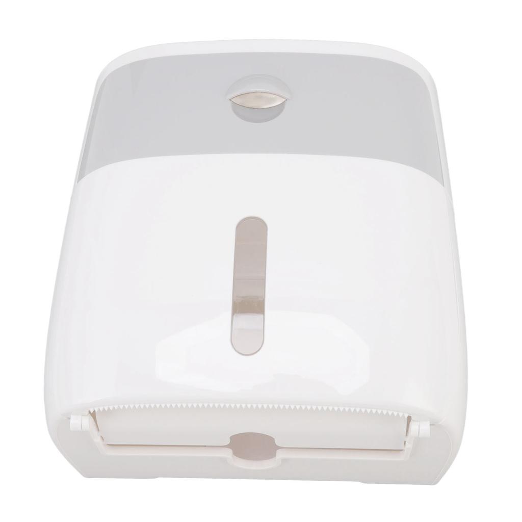 Tissue Holder Wall Mounted Toilet Paper Box Waterproof Roll Paper Storage Box With Push Button Gray White