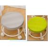 Waterproof Round Stool With Wheels 360 Degree Rotating Low Seat Rolling Pulley Chair  Nail Salon