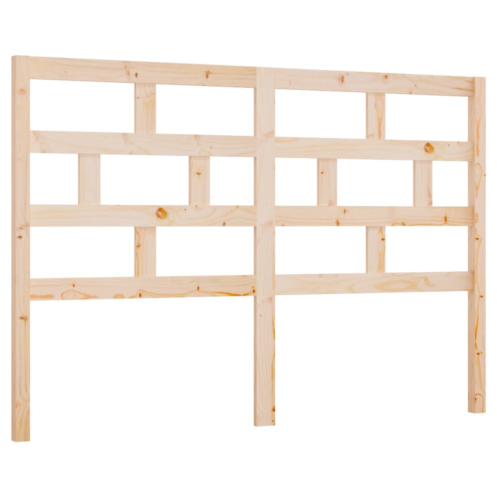 Vidaxl Wezgłowie Łóżka, 126X4X100 Cm, Lite Drewno Sosnowe