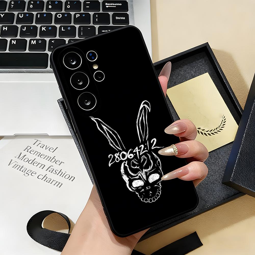 

D-Donnie D-Darkos Phone Case For Samsung S26 S25 S24 FE S23 S22 S21 Plus S20 Ultra Note20Ultra Black Soft Shell Galaxy S26 Ultra